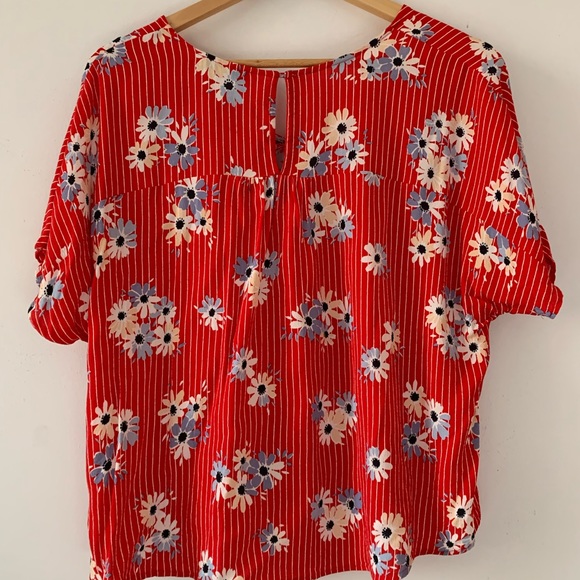 Madewell Rhyme Top Daisy Social Tshirt Blouse - Picture 3 of 4